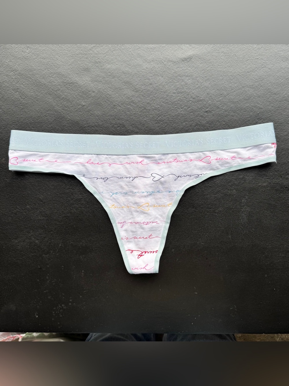Victoria's Secret Light Blue Cotton Thong